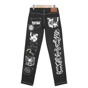 Evisu Black Graphic Men's Jeans